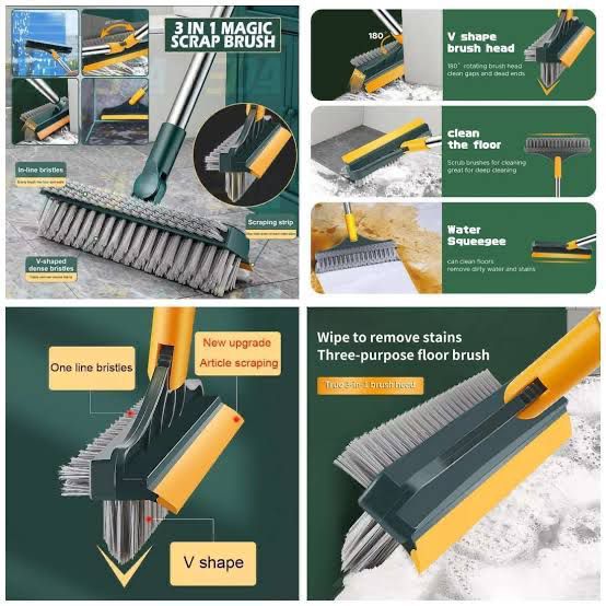 3in1 Viper Brush Bathroom Corner Broom
