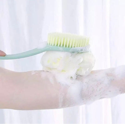 2 In 1 Bathing Scrubbing Long Handle Shower Body Brush