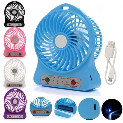 Mini Rechargeable Fan with Speed Control