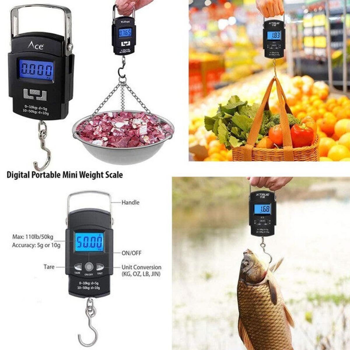 50kg Digital LED Screen Luggage Portable Weight Scale (Max 50kg - 110lb)