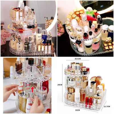2 in 1 360 Cosmetic Organizer (Acrylic)