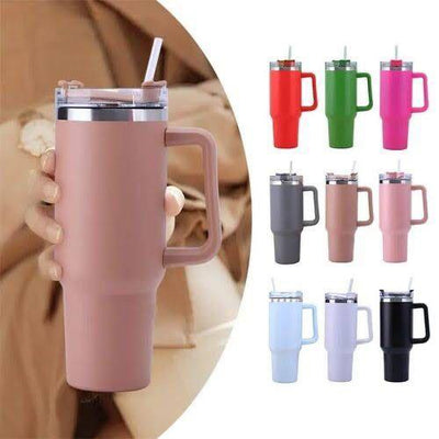 Tumblers Mug With Straw (Silicone Lid Premium Quality)
