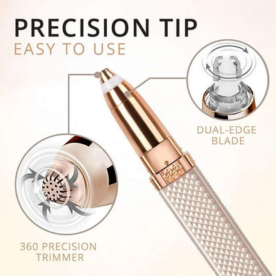 2 in 1 Flawless and Painless Shaver, Rechargeable, Suitable for Face, Built-in LED Light