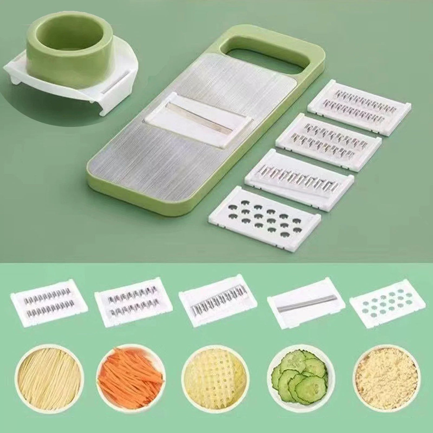 5 in 1 Vegetable Stainless Steel Cutter and Slicer High Quality