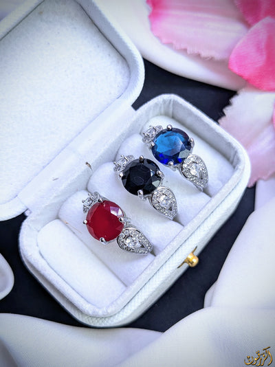 Zircon Rings Adjustable Size