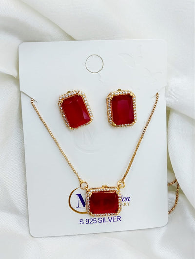 Beautiful Pendant Necklace and Earrings in 8 Different Designs