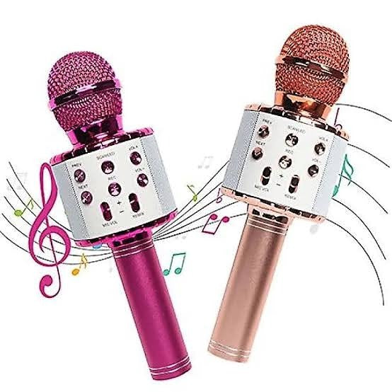 KK Trader | Wireless Bluetooth Karaoke Microphone – 3-in-1 Mic, Speaker & Recorder for Kids & Adults