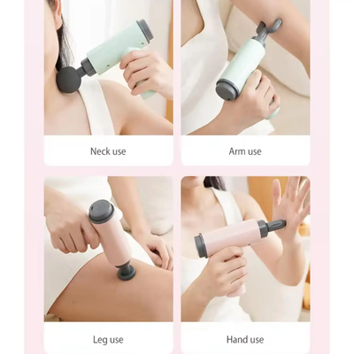KK Trader | 5 in 1 Multifunctional Heavy Motor Rechargeable Imported Massage Gun – Deep Tissue Relief & Full Body Relaxation