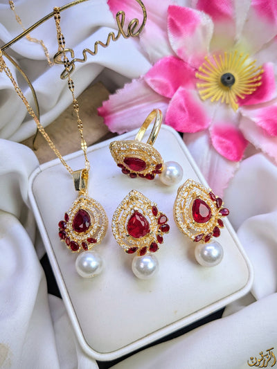 Premium Quality Zircon 3in1 Sets, Exquisite Design