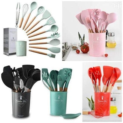 Silicone Utensils 12pcs Set Large Size