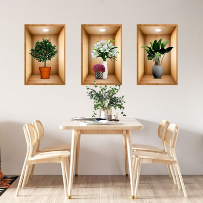 3D Wall Stickers Pack of 3 (Real Pictures Included)