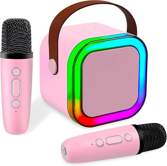 K12 Mini Audio Microphone Karaoke Family Wireless Bluetooth Speaker - (Get Writing Tablet Free)