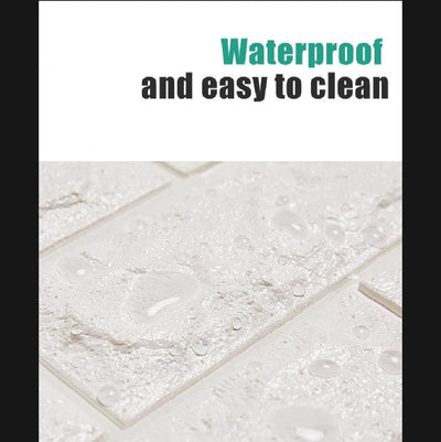 3D Brick Wall Stickers Self Adhesive Wallpaper Sheets Large Size