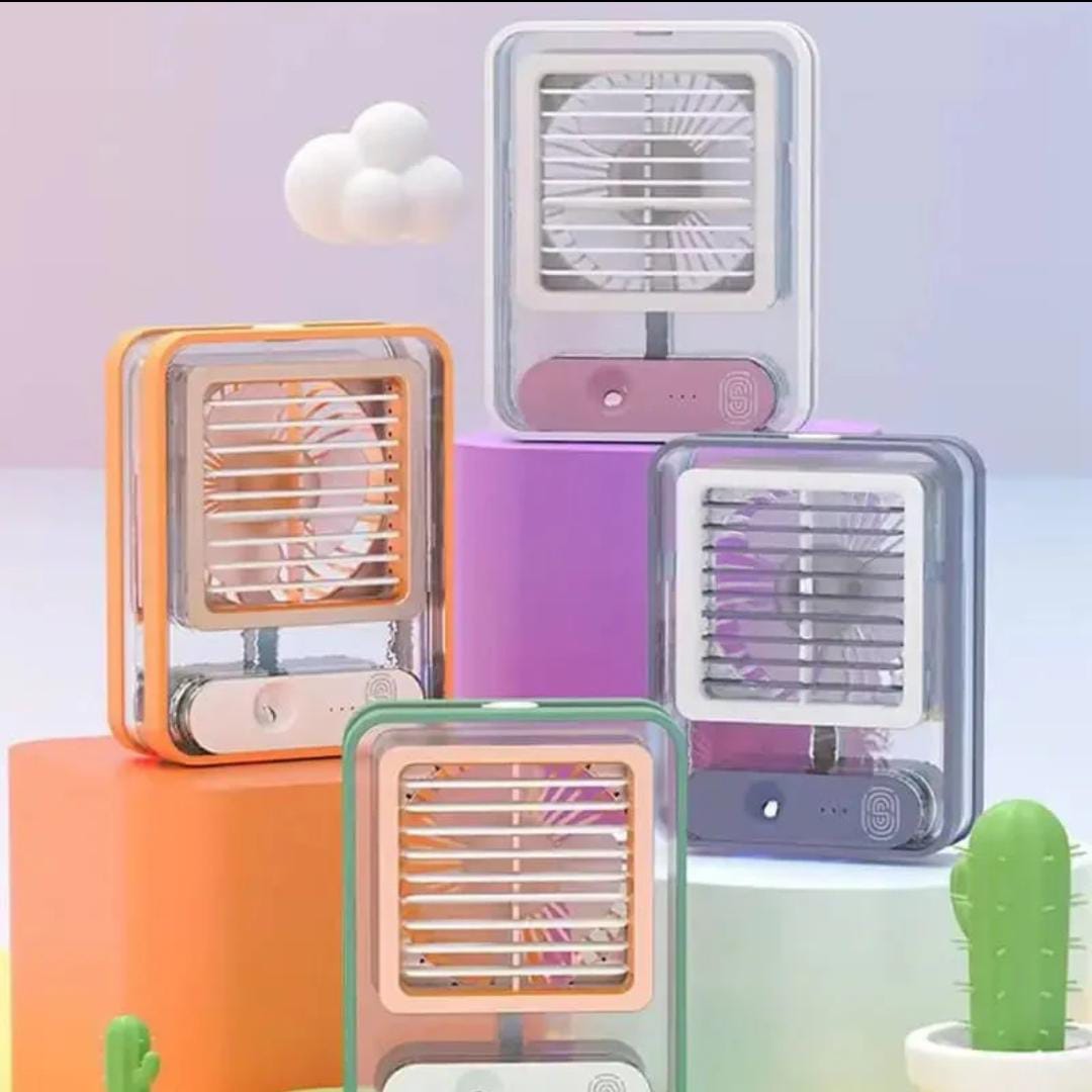 Summer Cooling Humidifying Fan Silent Mist Fan For Office Bedroom