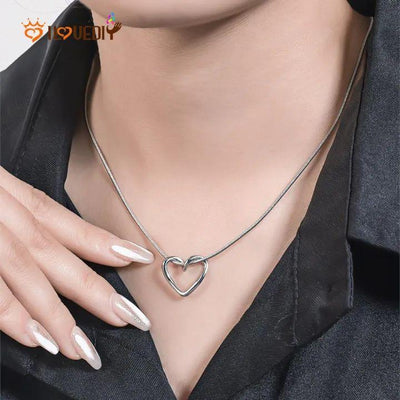 Stainless Steel Silver Heart Pendant and Bracelet