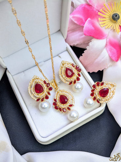 Premium Quality Zircon 3in1 Sets, Exquisite Design