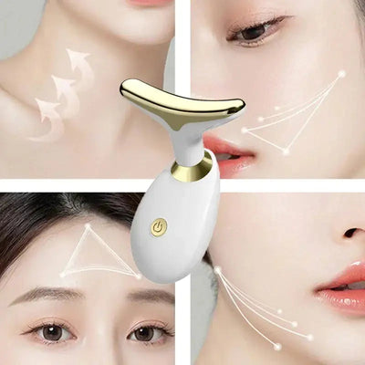 KK Trader | V-Shape Face & Neck Lifting Massager – LED Therapy & Vibration