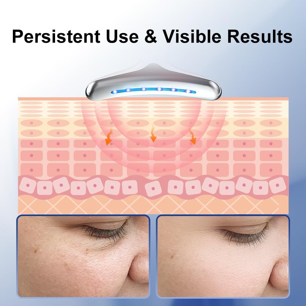KK Trader | V-Shape Face & Neck Lifting Massager – LED Therapy & Vibration
