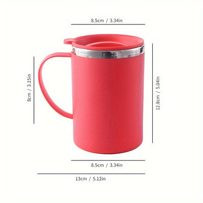 Hot and Cold Stainless Steel 400ML AirTight Coffee Mug (Random color)