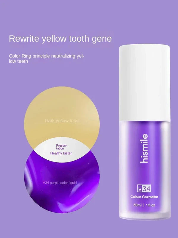Hismile 30ml V34 Purple Whitening Toothpaste