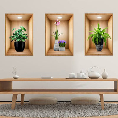3D Wall Stickers Pack of 3 (Real Pictures Included)