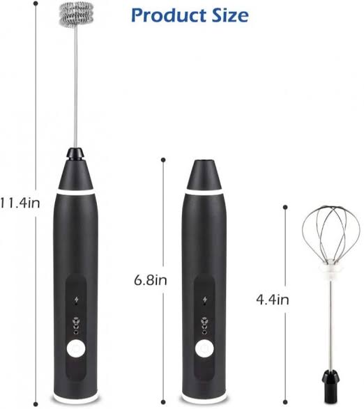 Rechargeable Coffee Beater – 3-Speed Adjustable Electric
