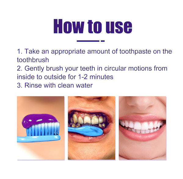 Hismile 30ml V34 Purple Whitening Toothpaste