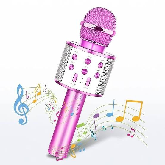 KK Trader | Wireless Bluetooth Karaoke Microphone – 3-in-1 Mic, Speaker & Recorder for Kids & Adults