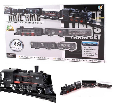 19PCs Black Track Train Toy Set
Box Pack