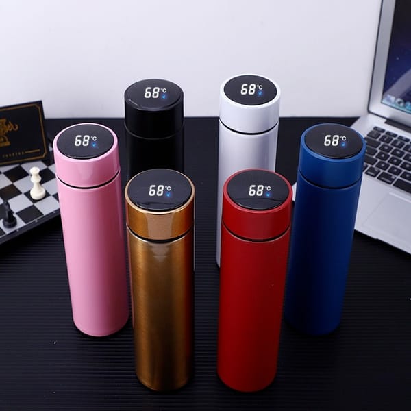 Stainless Steel Water Bottle with Temperature Display 500ml