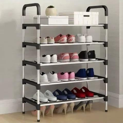 5 and 6 Layer Shoe Rack Non Breakable Shoe Organizer Stainless Steel Layer Shoe