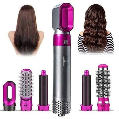 Dynamic Life 5-in-1 Hot Air Styler – Hair Dryer, Curler, Straightener & Volumizer