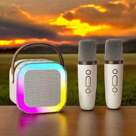 K12 Mini Audio Microphone Karaoke Family Wireless Bluetooth Speaker - (Get Writing Tablet Free)