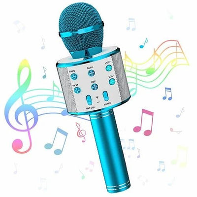 KK Trader | Wireless Bluetooth Karaoke Microphone – 3-in-1 Mic, Speaker & Recorder for Kids & Adults