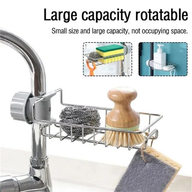 Imported Sink Faucet Attached Stainless Steel ScrewBasket (Box Packing)
