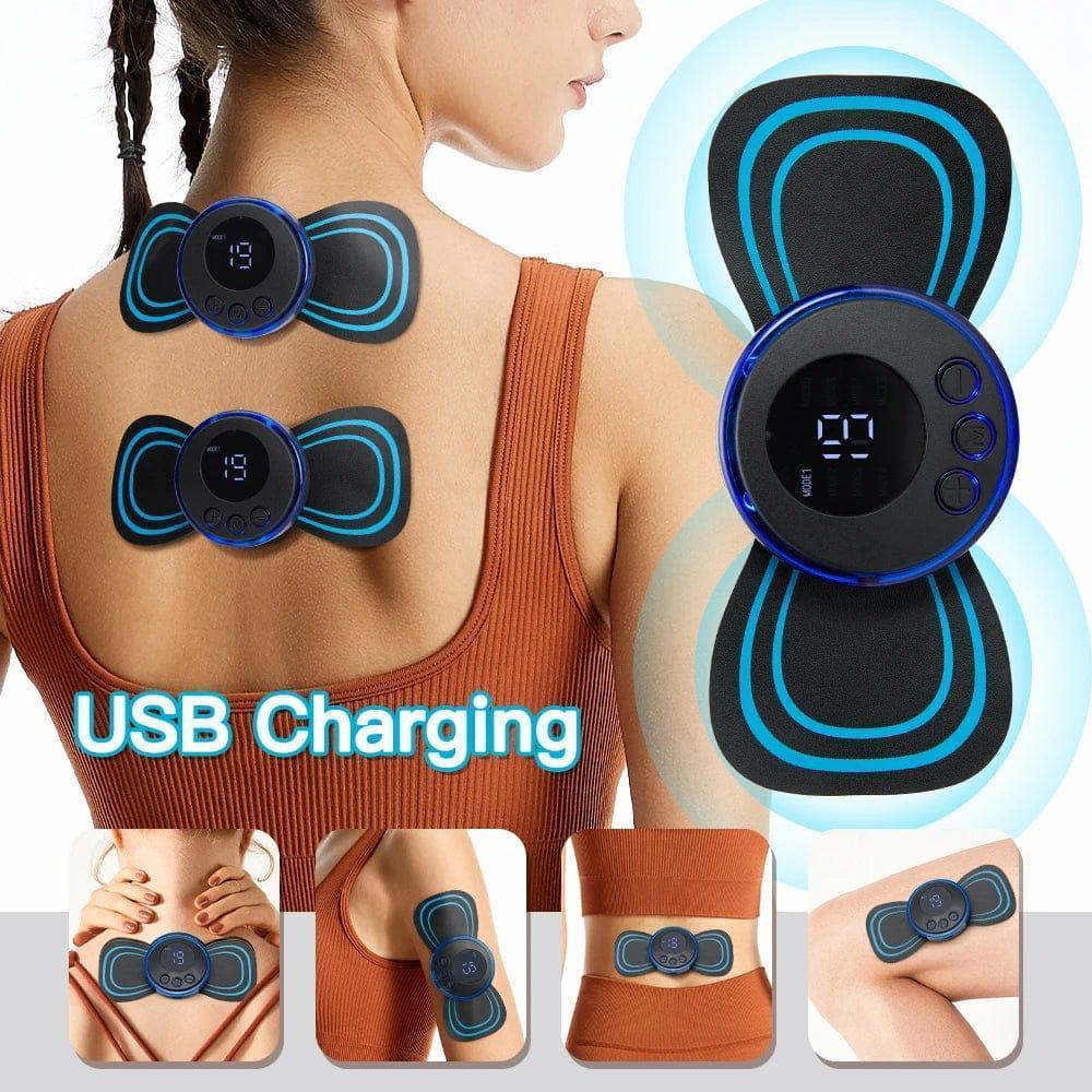 KK Trader | Butterfly Chargeable Massager – Portable Muscle Relaxer