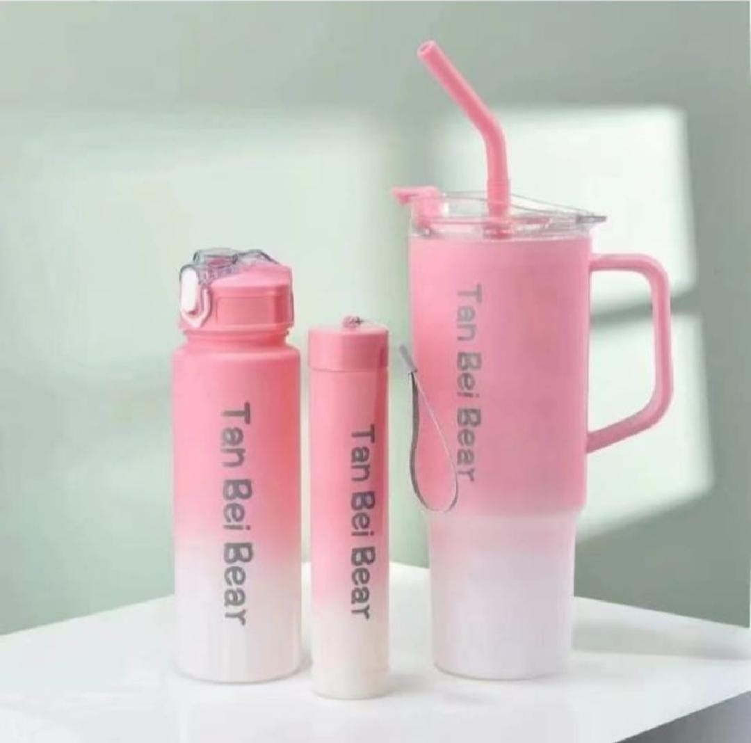 3pcs Tumbler and Bottle Set