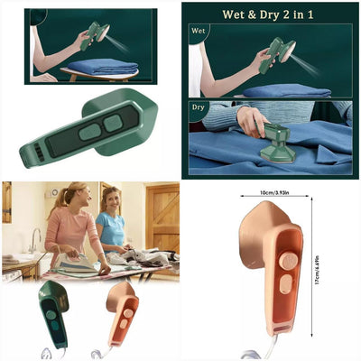 Mini Electric Portable Steam Iron Wet /Dry