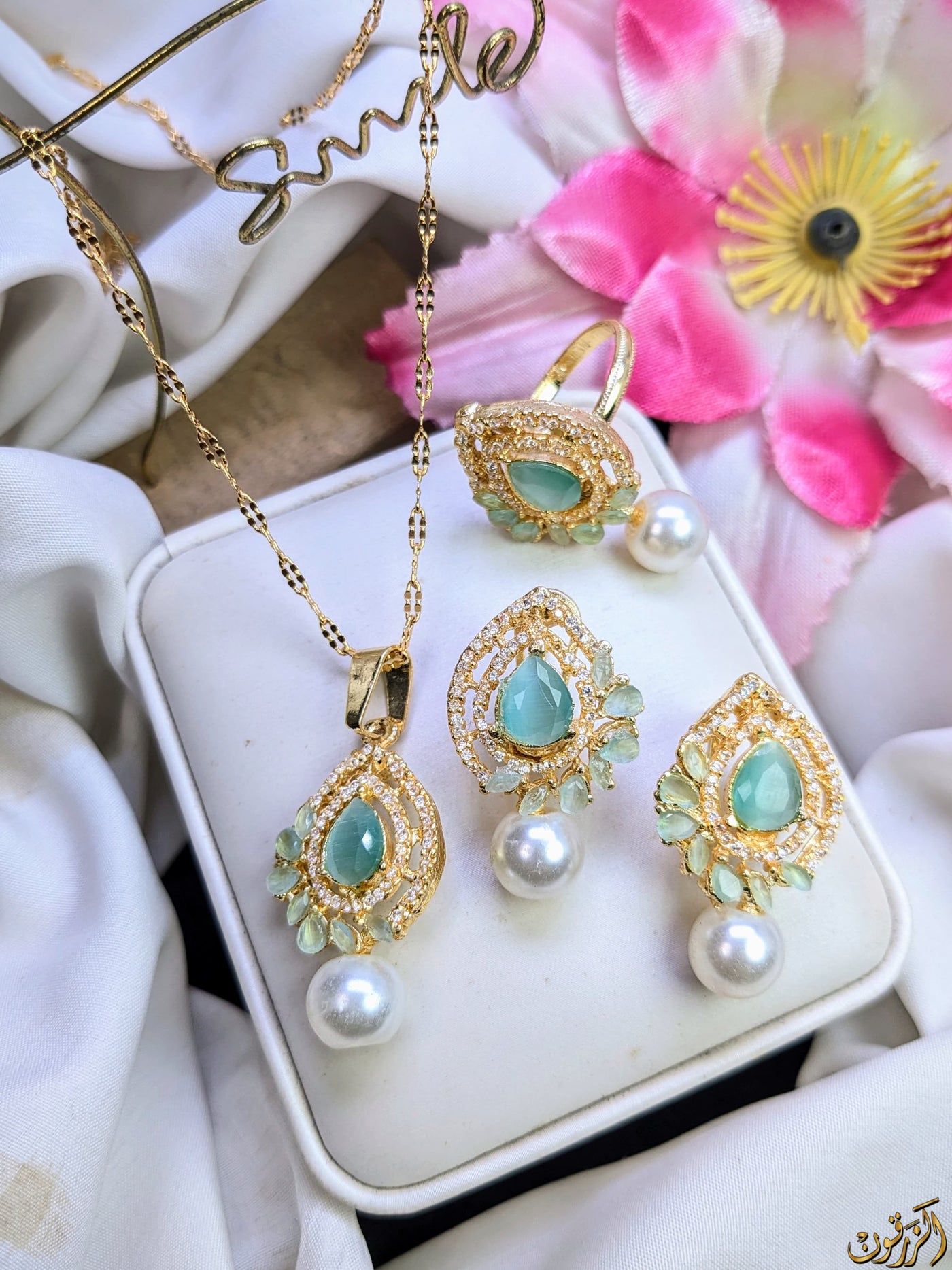 Premium Quality Zircon 3in1 Sets, Exquisite Design
