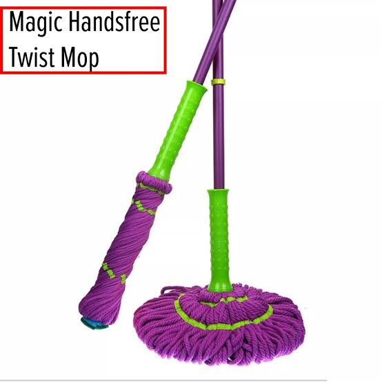 Home Cleaning Magic Twist Mop Hands Free Pull and Twist Drying Lazy Mop