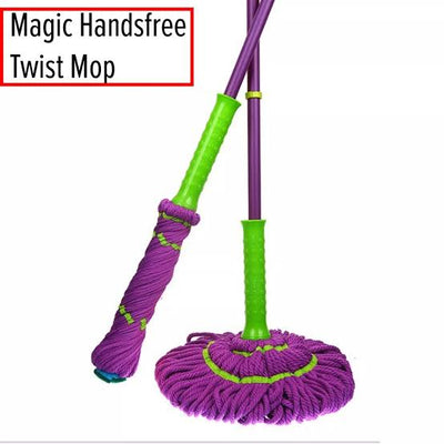 Home Cleaning Magic Twist Mop Hands Free Pull and Twist Drying Lazy Mop