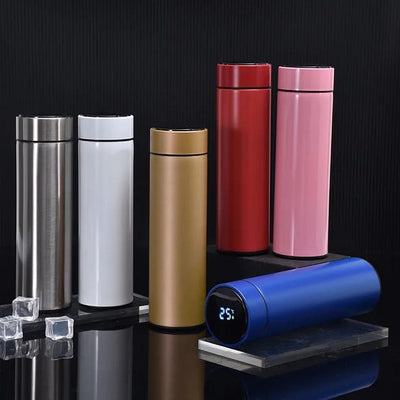 Stainless Steel Water Bottle with Temperature Display 500ml