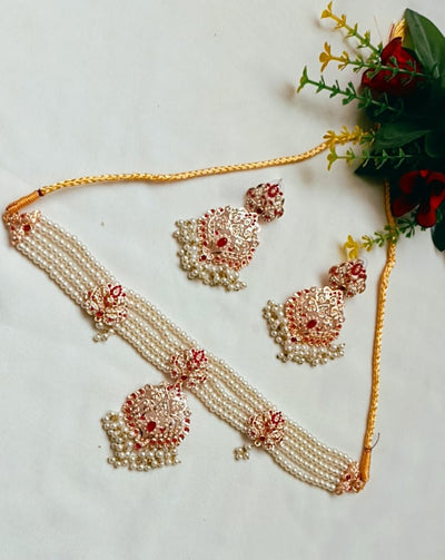 Choker Necklace With Matching Earrings