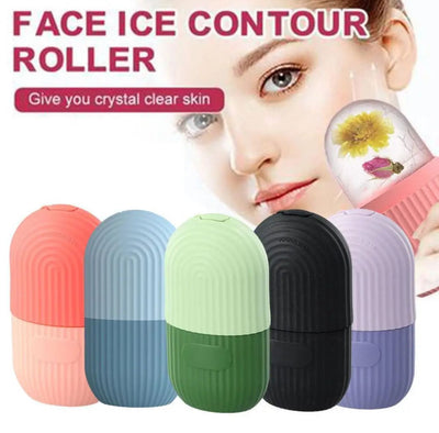 Silicone Skin Massage Ice Roller with Cap