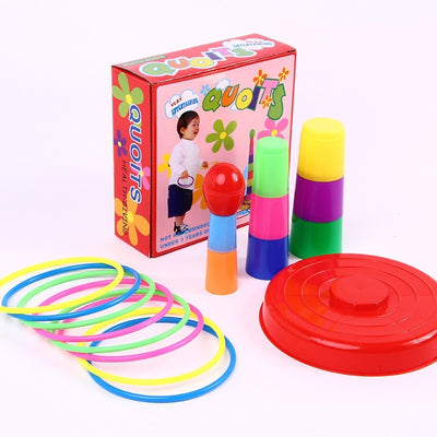 Ring Tosses Tower Indoor Game (Box packing with 6 Rings)