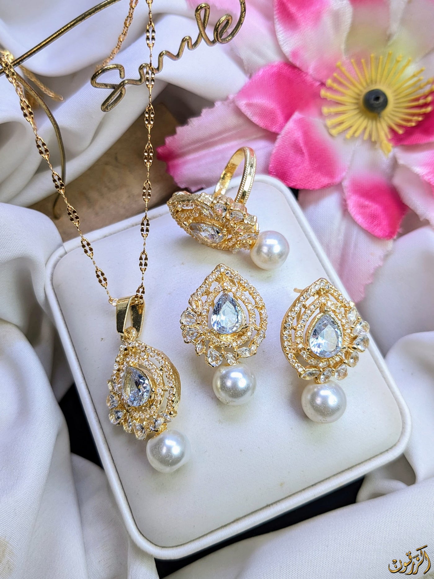 Premium Quality Zircon 3in1 Sets, Exquisite Design