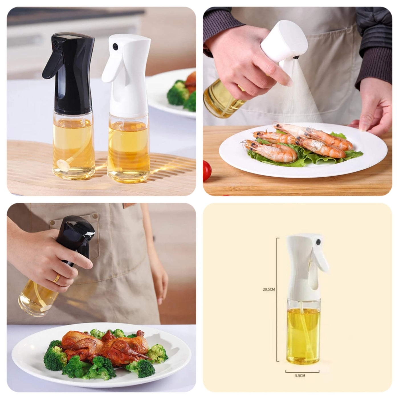 Edible Oil Spray Bottle 200ml