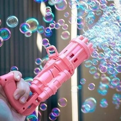 8 Hole Automatic Bubble Machine Gun Toy
