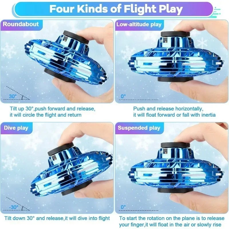 Premium Quality Rechargeable Flying Fidget Spinner with Box
