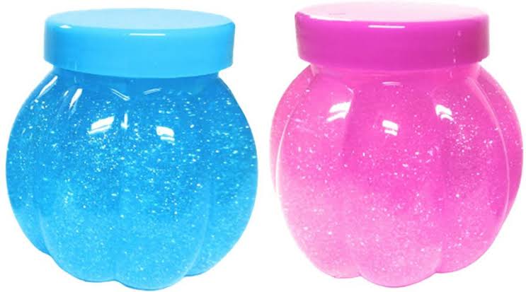Colorful Glitter Slime Jars – 6pcs Pack | Non-Toxic, Stretchy & Fun Sensory Toy